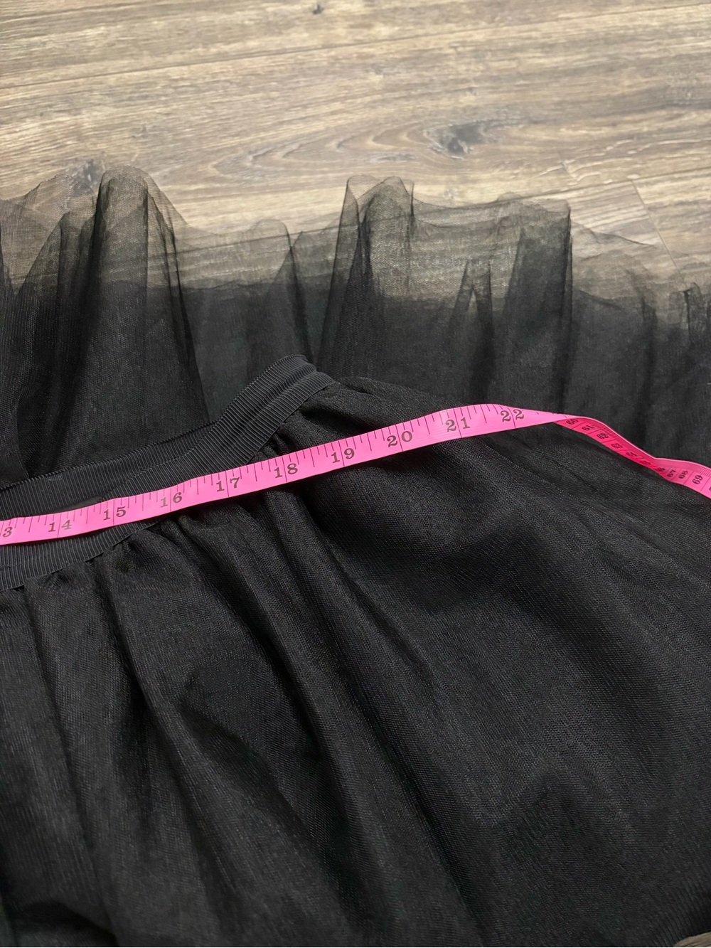 Y2K Vintage Lane Bryant Tulle Tutu Layered Balletcore Mini Skirt (Black) 18/20 - Picture 8 of 8